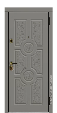 Входная дверь Версаче (вид снаружи) - купить в Краснодаре