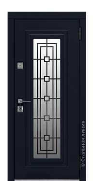 Входная дверь Фибоначчи (вид снаружи) - купить в Краснодаре