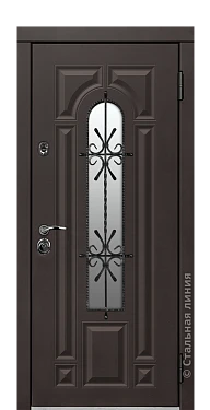Входная дверь Арабелла (вид снаружи) - купить в Краснодаре