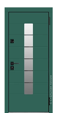 Входная дверь Аликанте (вид снаружи) - купить в Краснодаре