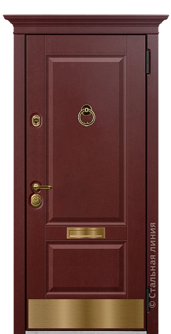 Входная дверь Дельфа (вид снаружи) - купить в Краснодаре