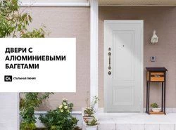 Новинка: двери с алюминиевыми багетами