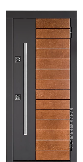 Входная дверь Сага (вид снаружи) - купить в Краснодаре