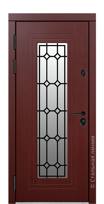 Входная дверь Фибоначчи (вид снаружи) - купить в Краснодаре