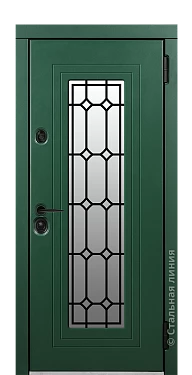 Входная дверь Фибоначчи (вид снаружи) - купить в Краснодаре