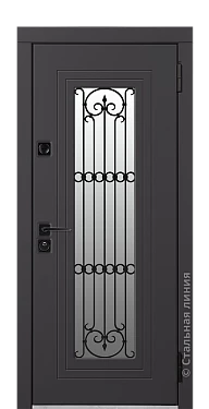 Входная дверь Фибоначчи (вид снаружи) - купить в Краснодаре