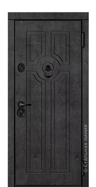 Входная дверь Нуар (вид снаружи) - купить в Краснодаре