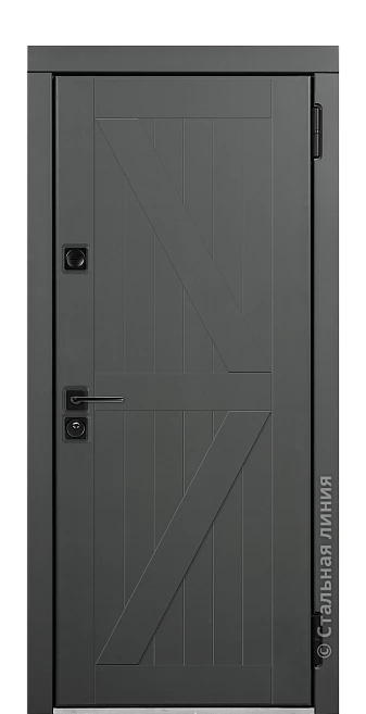 Входная дверь Тироль (вид снаружи) - купить в Краснодаре