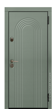 Входная дверь Рифлессо - вид снаружи Входная дверь Рифлессо (вид снаружи) - купить в Краснодаре