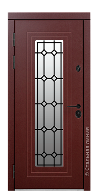 Входная дверь Фибоначчи (вид снаружи) - купить в Краснодаре