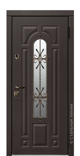 Входная дверь Арабелла (вид снаружи) - купить в Краснодаре